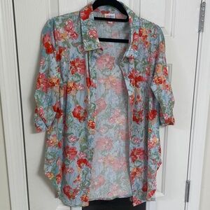 Gently Used - LulaRoe Valentina Long Sleeve Top (M)